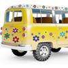 60s hippie themed party stickers, 96pcs car flower stickers, colorful daisy stickers, vinyl vintage flower decals, colorful hippie decals - RiRi