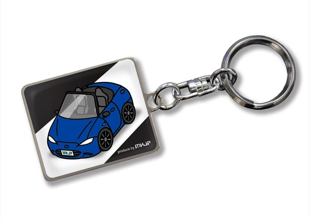 Custom Keychain for Toyota Roadster Black Blue Car Color [MKJP] ND, Base,