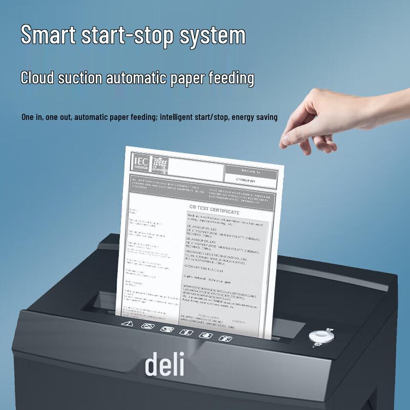

Deli 9959 Level 6 High-Security Document Shredder CN plug (adapter included)