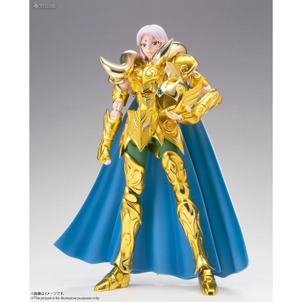 19CM Anime Saint Seiya Figure Gold Myth Cloth EX SaGa Aphrodite Aries Mu Izou Milo Model Toy Gift Collection Aciton Figure