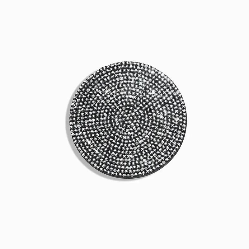 1/2Pcs Diamond Car Coaster Water Cup Slot Non-Slip Mat Bling Gadget Silica Pad Cup Holder Mat Auto Interior Accessories