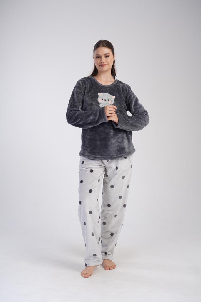 Women's Soft Fluffy Thick Comfortable Warm Pajamas 3XL Plus Sizes