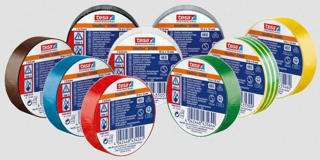 Tesa Black Insulating Tape 19Mm X 20M 7000V