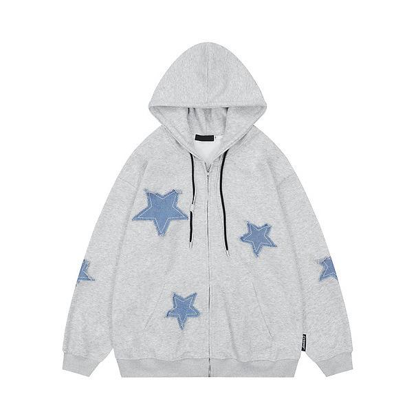 Hooded Sweatshirt, Loose Fitting, Autumn/winter Casual Couple Jacket