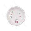 Light Luxury Relief Ceramic Plate Sweet Lovely Dessert Salad Plate Delicious Dishes Dining Plates Exquisite Tableware Rice Bowls