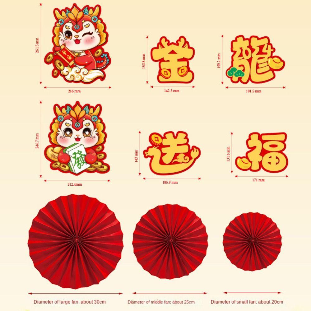6Pcs Wall Backdrops Paper Fan Round Origami Fan Fan Flower New 3D Paper Fan Flower  Party Supplies
