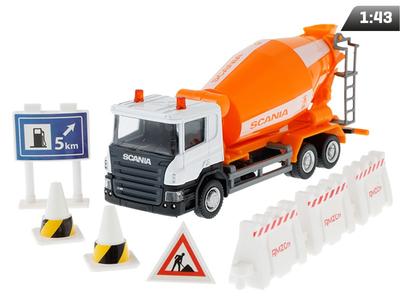Model 1:64, RMZ City SCANIA - Concrete Mixer + Accessories