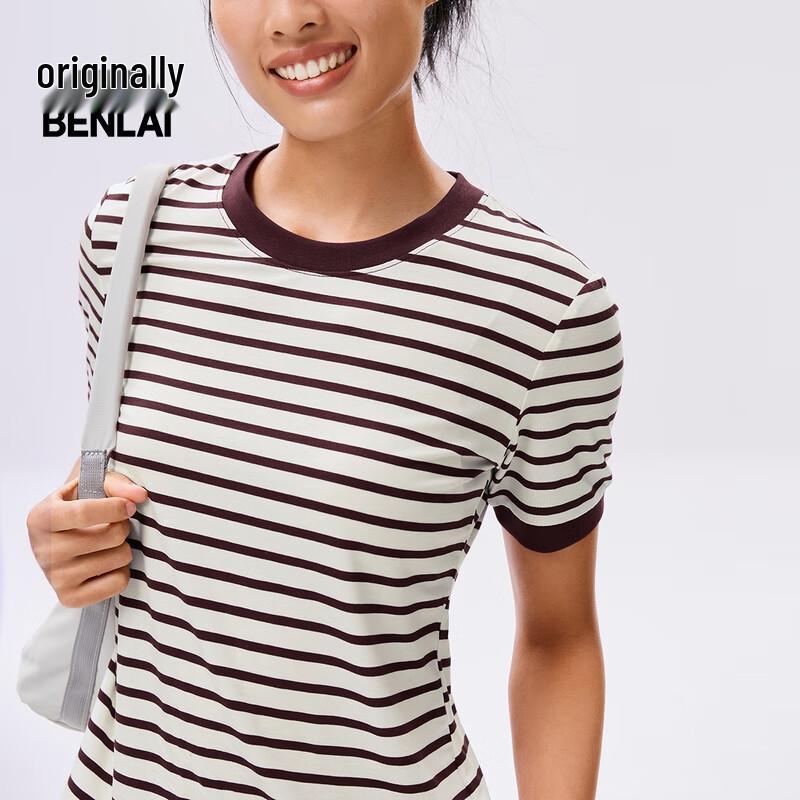 Benlai Women's Striped Short Sleeve T-shirt