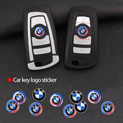 Araba Uzaktan Kumanda Anahtar Logo Sticker Alüminyum Amblem Çıkartma F12 F13 G30 G32 F34 F40 F45 F46 X1 X2 X3 X5 X4 X6 X7 F25 F26 G06 G05 İçin