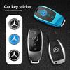 Car Emblem Badge Sticker Car Control Key Logo Decoration For Mercedes Benz AMG W204 W203 W205 W206 W108 W211 W212 W220 W201 W210 R4