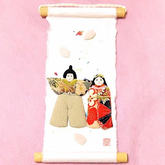 

crepe paper Mini hanging seasonal Hina dolls [Japanese paper, craft, Japanese-style interior] scroll, spelling,