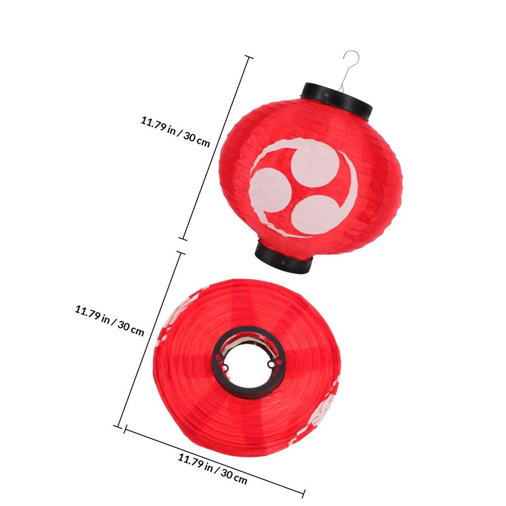 1pc 30Cm Silk Lanterns Japanese Style Waterproof Decorative Lantern For Sushi Restaurant Izakaya Festival Wedding Party Oriental