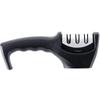 1pc 3Stages Multifunctional Type Quick Sharpening Tool Knife Sharpener Handheld Multi Function with Non Slip Base Kitchen Knives