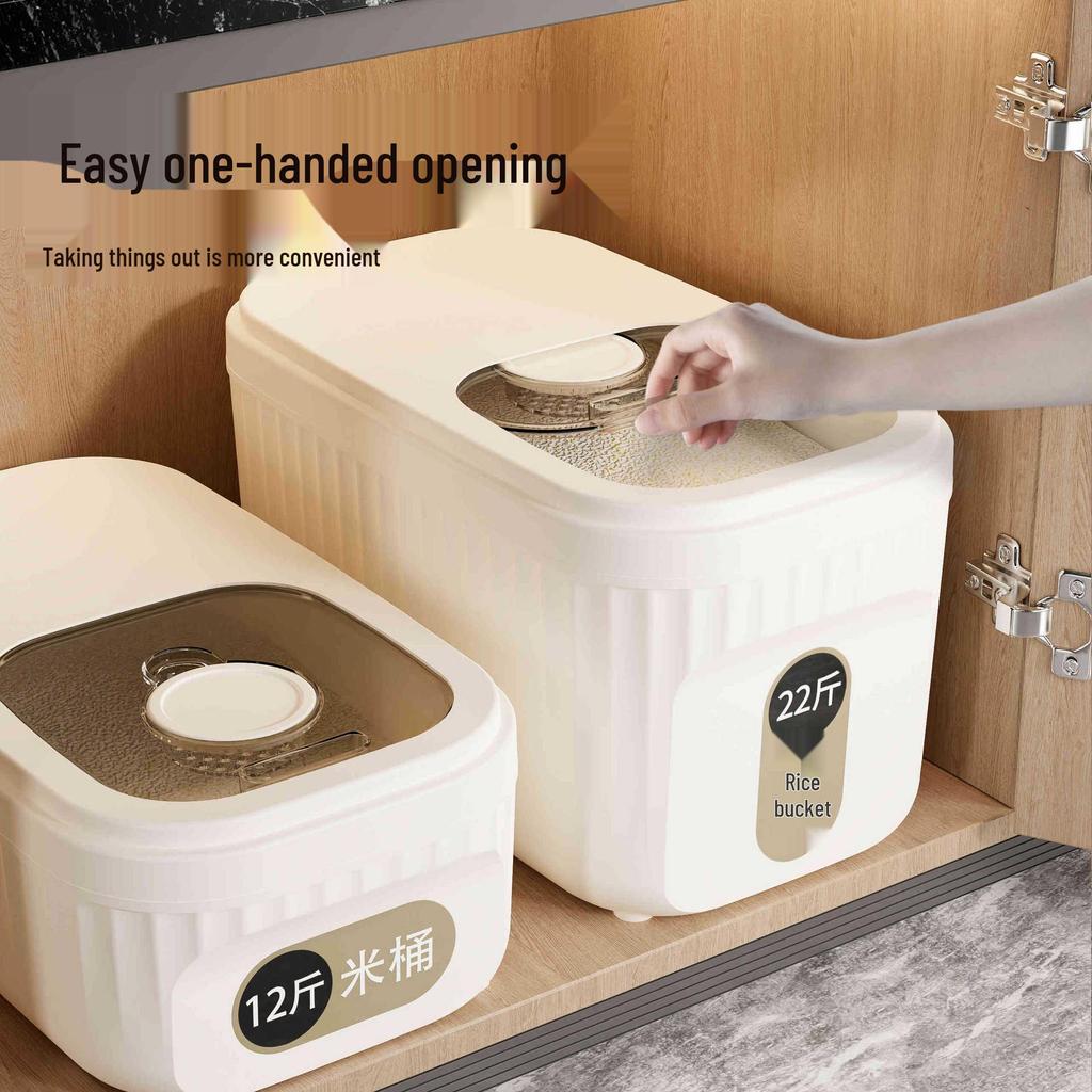 Large Capacity, Airtight Rice and Grain Storage Container - Food Grade, Insect & Moisture-Proof