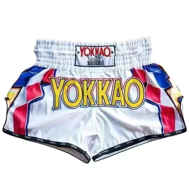 Pantaloncini MMA Pantaloni da Allenamento Boxe Muay Thai Kickboxing UFC Sparring Palestra Abbigliamento Fitness Sublimazione Compressione