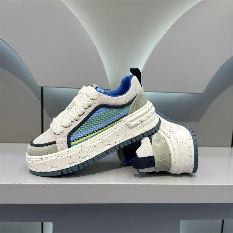 Trendy platform men's shoes autumn new versatile height increase white shoes casual board shoes sports trendy shoes