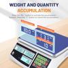 Industrial Counting Scale 30kg/66lb 0.1g g/kg/lb Coin Scale Precision Electronic Gram Scale for Parts and Coins Digital Invento