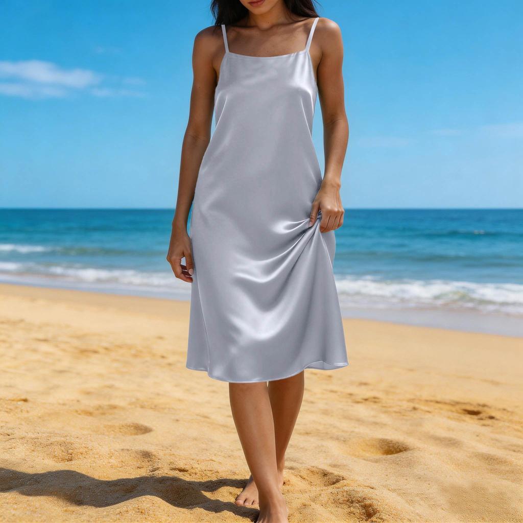 Women's Backless Strapless Dresses, Backless Loungewear Dress, Sleeveless, House Dress, Long Dress With Back Bow