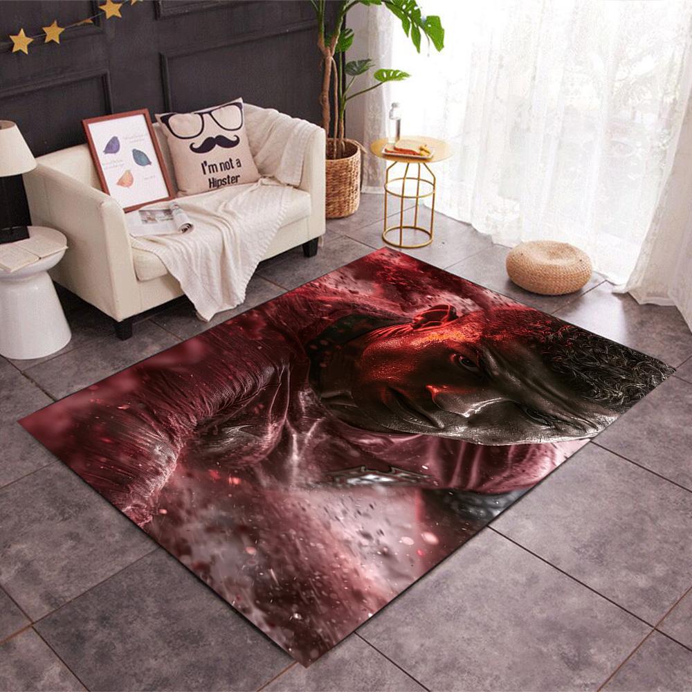 Superhero Action Floor Rug Office Rug Suitable for Game Room Dormitory Hallway Study room Antislip Carpet Anime Office Decor