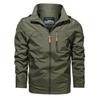 Herren Sportjacke Herren Frühling und Herbst Einfarbig Lässig Winddicht Wasserdicht Jacke Winterjacke