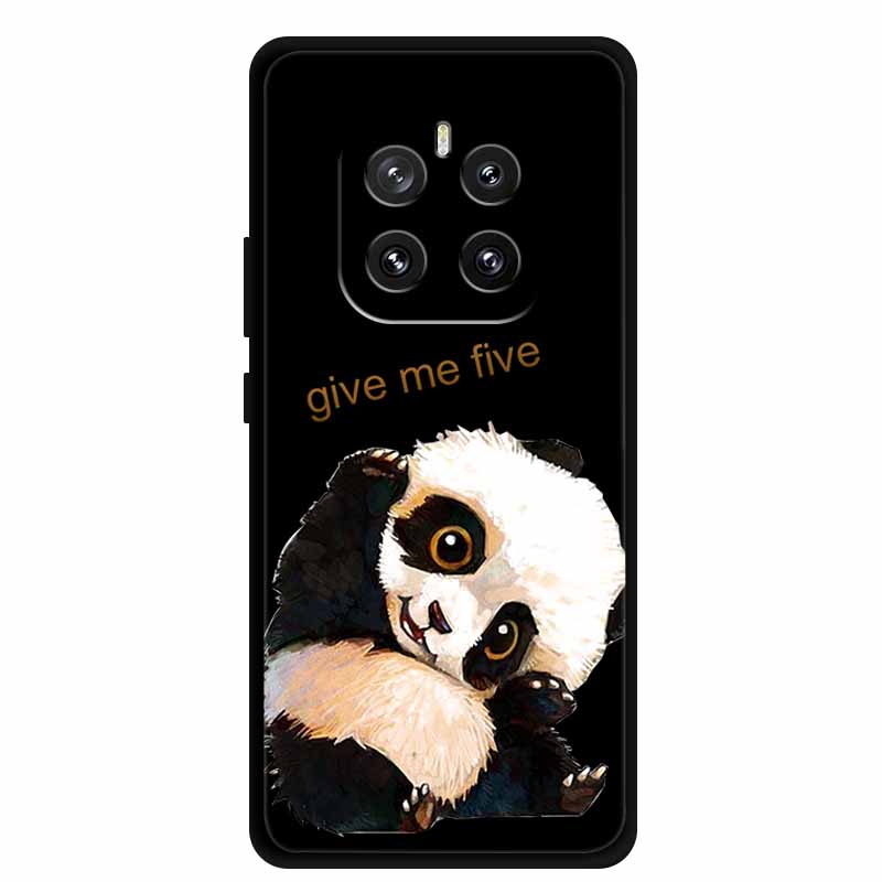 For Honor GT Pro 5G Phone Case Lovely Cartoon Cat Black Silicone Soft Back Cover For Honor GT Pro Case G T Pro Coque 6.78" Shell