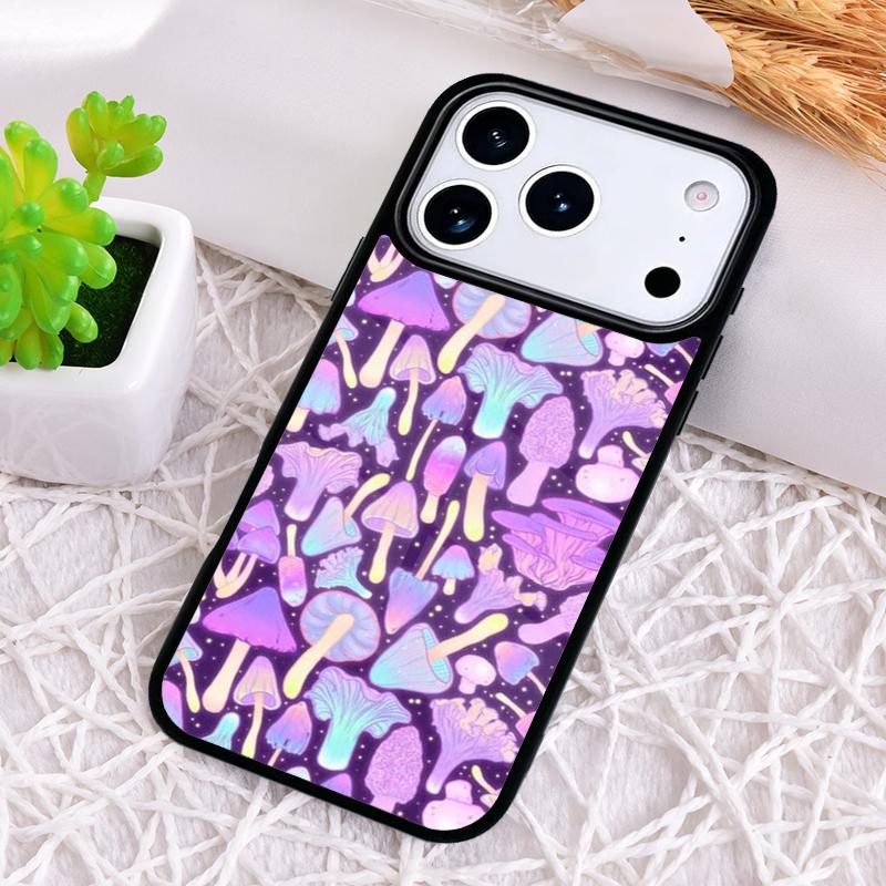 Mushroom Shockproof Phone Case for iPhone 17 Air 16e 15 11 12 14 13 Pro Max Cover Coque