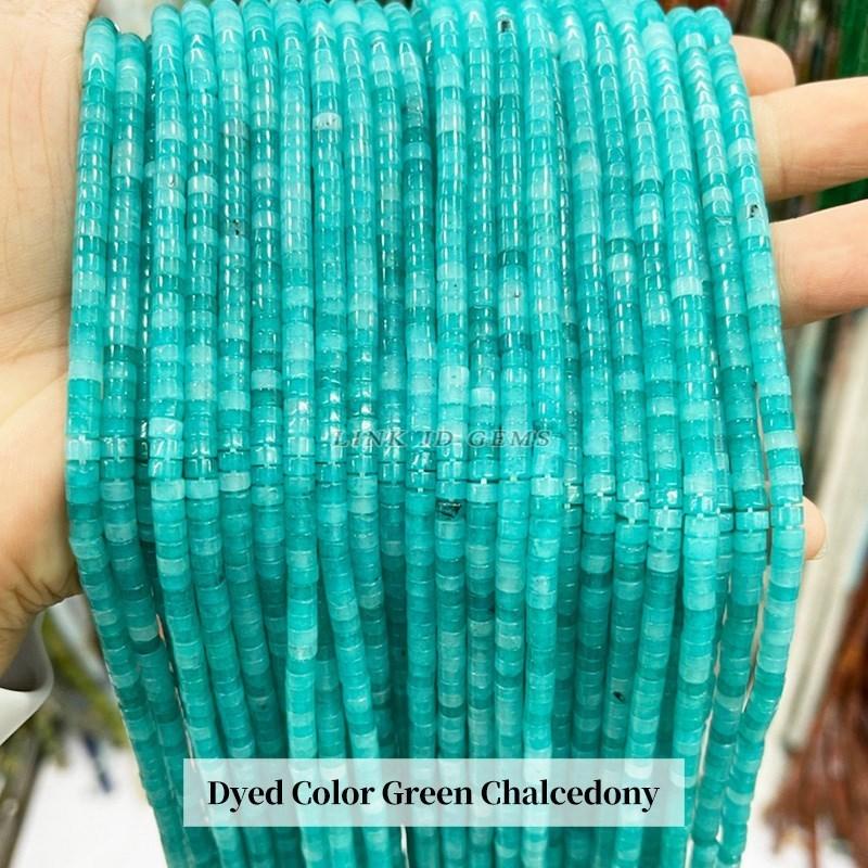4x2mm Natural Pink Opal Turquoise Jasper Rondelle Beads Cylinder Flat Loose Spacer Bead For Jewelry Making Diy Bracelet Necklace