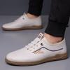 Men's Shoes New Breathable Casual Shoes Men's Trend Versatile Soft Sole Non-slip Pedal Leather Shoes