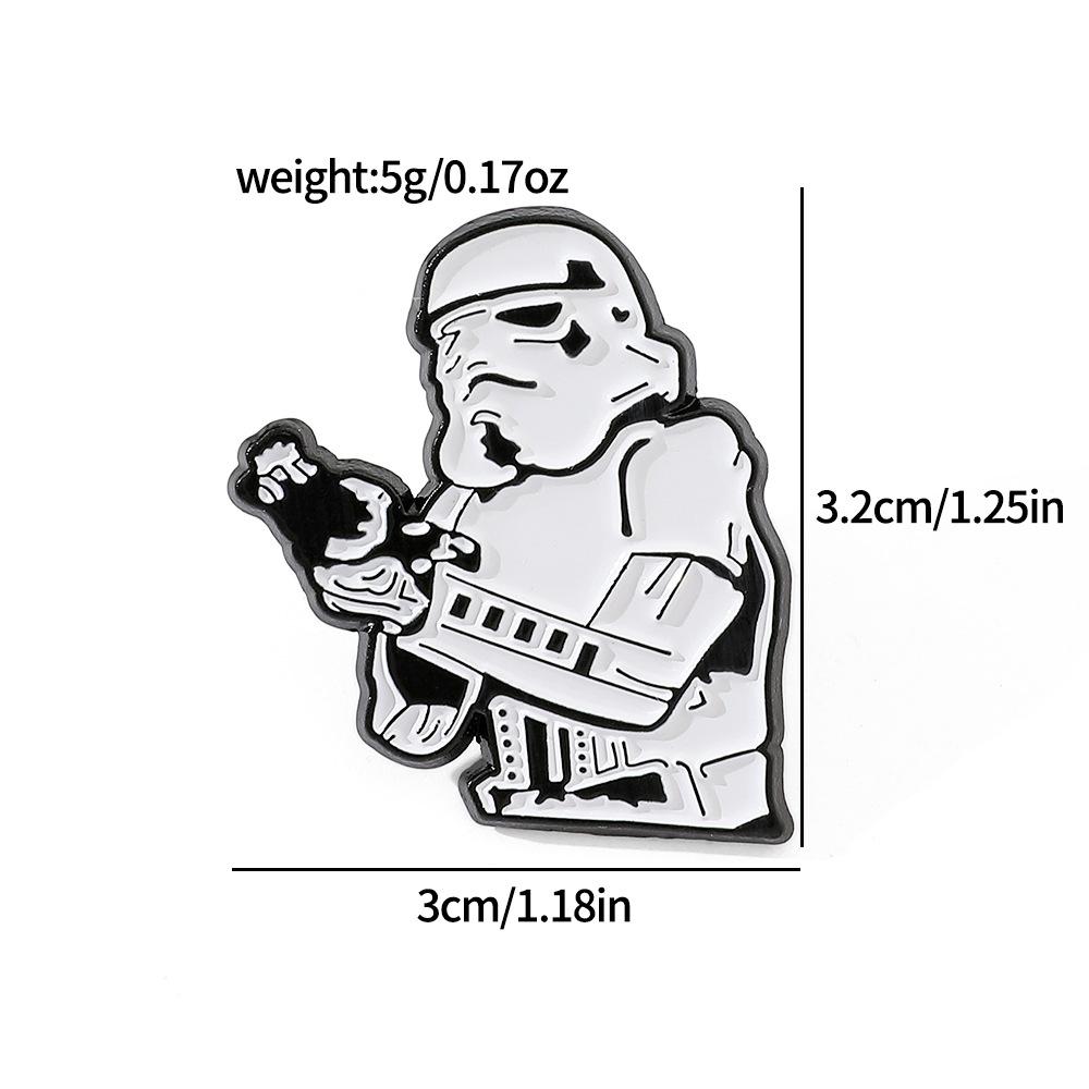 

European and American film and television characters, metal badges, Star Wars alloys, oil drips, brooches, accessories, clothes, bags, decorative pins