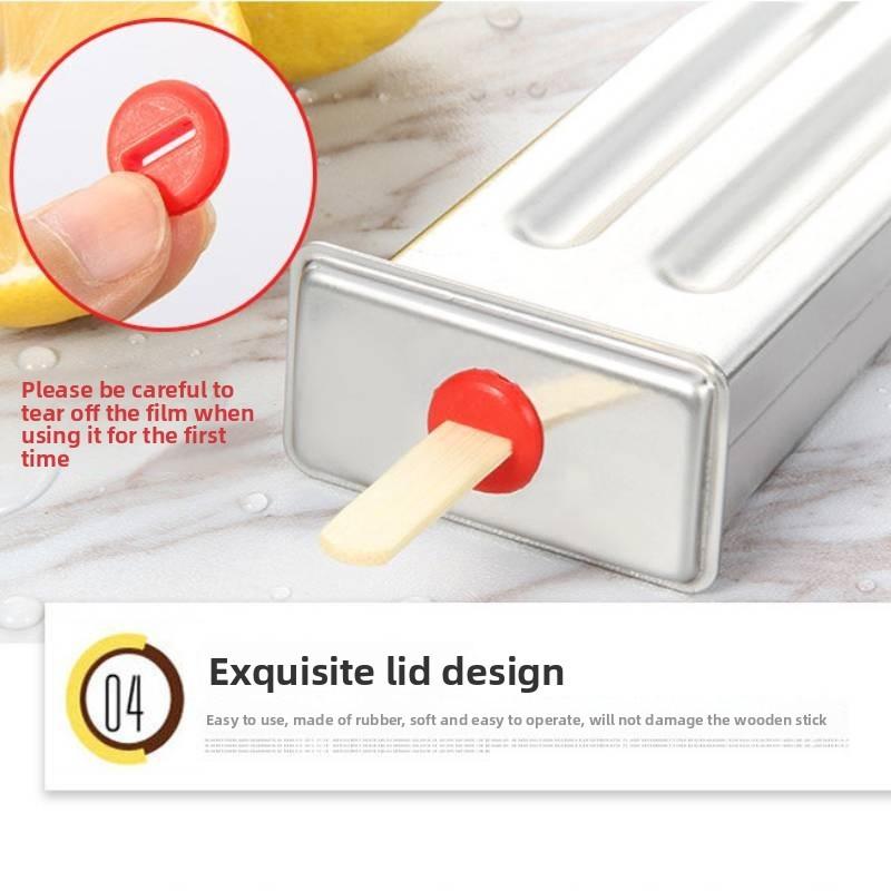 Modern Stainless Steel Ice Molds With Dual Slots For Home Use And Commercial Freezing