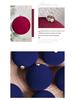 Conjunto de Enfeites de Bola de Natal Veludo Escuro Flocado Premium