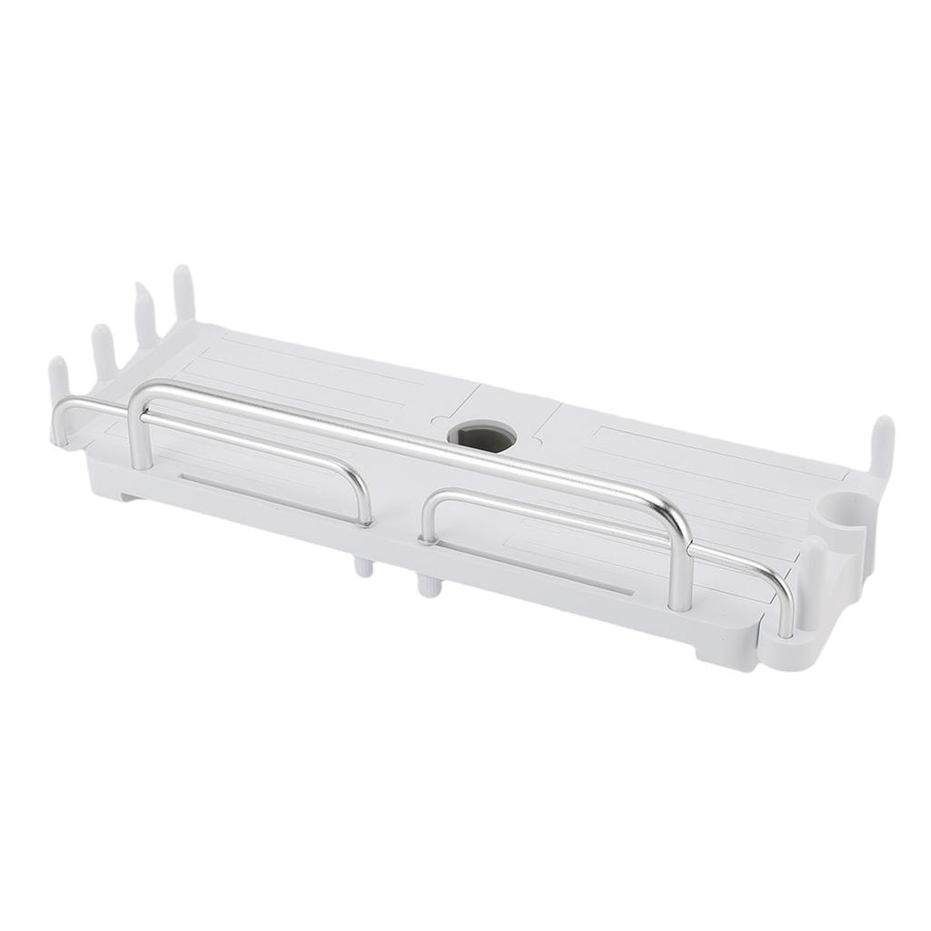 Extendable Shower Shelf Liftable Shower Organizer Rack Holder with Towel Bar for Bathroom