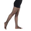 Women's Latin Dance Fishnet Pantyhose Breathable Mesh Fabric Open Toe Cotton Lined Gusset Dancing Tights Stockings