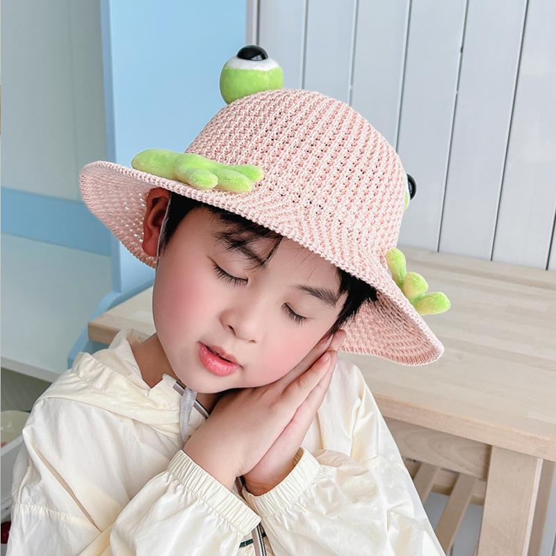 Children'S Sun Hat Boys And Girls Summer Sun Hat Cute Three-Dimensional Frog Small Sober Outdoor Travel Tide