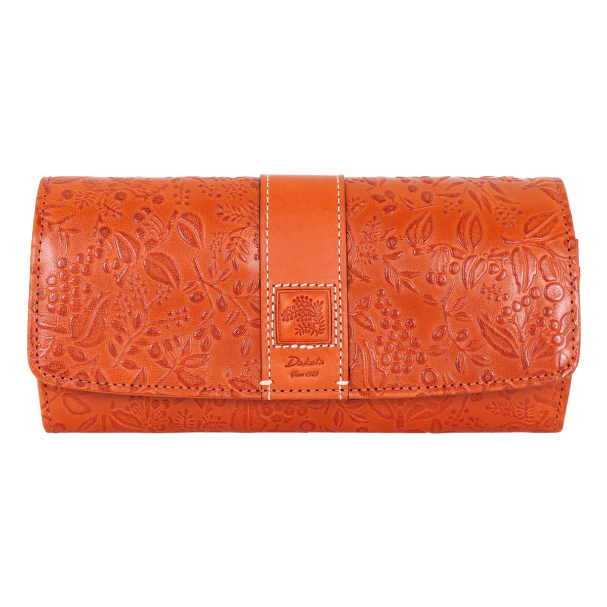 

Довгий гаманець з натуральної шкіри помаранчевий [Dakota] жіночий DA-30252-34 помаранчевий