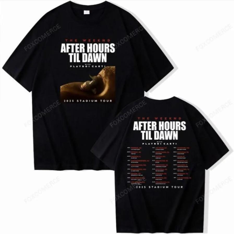 Weeknds After Hours Til Dawn Tour 2025 T-shirt Heavyweight T-shirt Men's