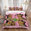 Set Biancheria da Letto 3 Pezzi Design Scooby Doo - Include 1 Copripiumino e 2 Federe, Biancheria da Letto Confortevole con Design Elegante per Camera da Letto, Lavabile in Lavatrice -