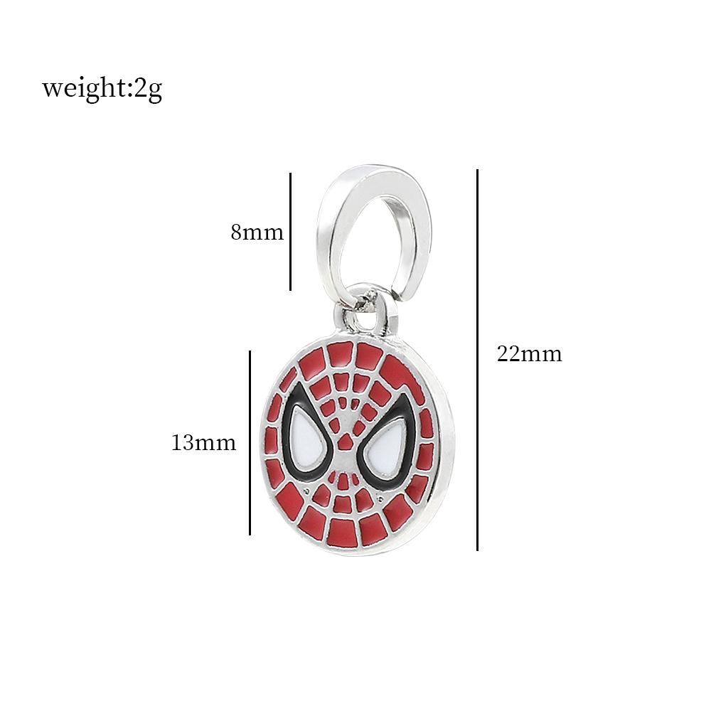 Bracciale con Charms per Figure di Film Perline Ciondolo Fai da Te Avengers Iron Man Spiderman Charms per Realizzazione Manuale Gioielli Accessori