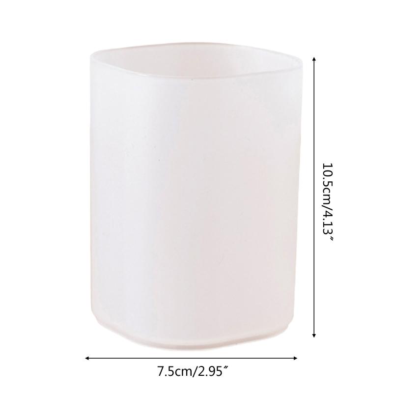 Multifunctional Transparent Desktop Cosmetic Box Pen Display Cup Makeup Brush Holder for Students Teacher