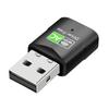 600M USB WiFi Adapter Dongle Plug and Play 2.4GHz 5.8GHz Dual Band WiFi Receiver Compatible with Windows Vista/XP/Win7/8/10/11