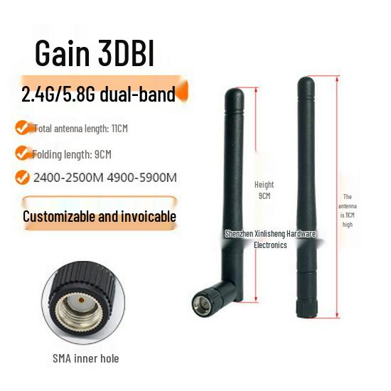 Dual-Band WiFi 6 High Gain Antenna for AC68U Router (2.4G/5G/5.8G) Omnidirectional Bluetooth Stick