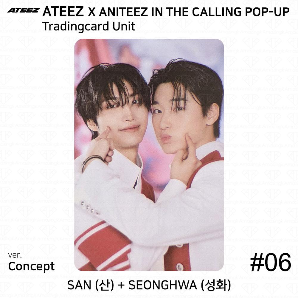 ATEEZ X ANITEEZ IN THE CALLING POP-UP Unitate Carte de Colecție MD KPOP K-POP Seonghwa