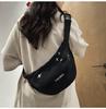 Vintage Washed Canvas Bag Chest Bag Crossbody Bag