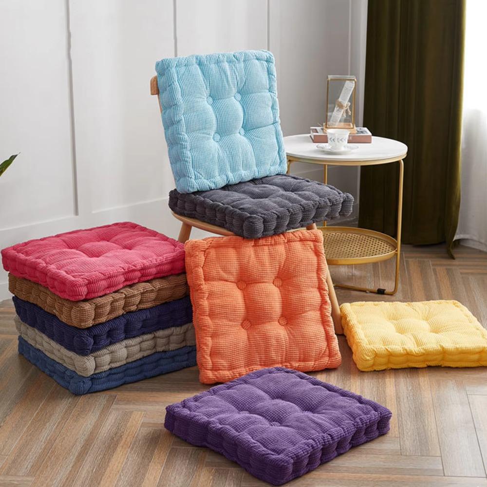 Square/Round Chair Mat Solid Color Sofa Cushion Multipurpose Floor Cushion  Student