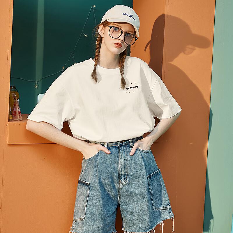 TonLion 2025 Summer Women s Printed Short Sleeve T-Shirt L