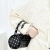Korean Style Polka Dot Cylindrical Bag Polyester PU Shoulder Bag Spicy Girl Handbag  Party