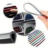 10pcs 7.87 Inches Fit For Car Air Conditioner Outlet, Decorative U-Shaped Molding, Car Styling Door Edge Corner Protector
