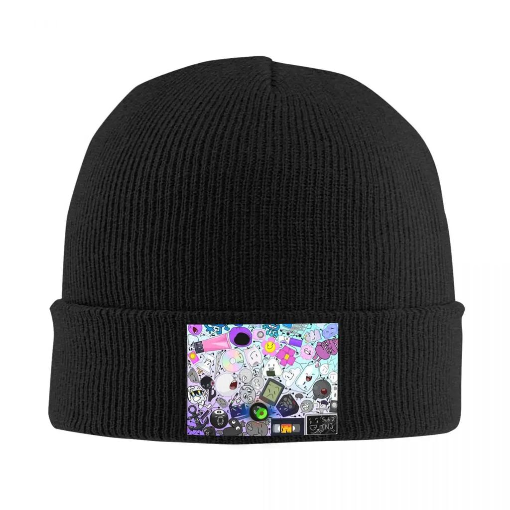 BFDI All Characters Warm Knitted Cap Winter Knit Bonnet Hat Skullies Beanies Hip Hop Caps for Unisex