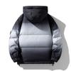 Gradual Change Color Loose Casual Fashion Trendy Versatile Winter New Men's and Women's Hooded White Duck Down Jacket