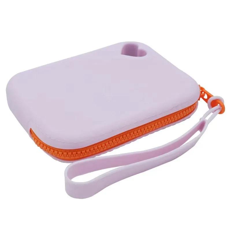 Silicone Dog Treat Pouch Pet Portable Dog Training Bag Zipper Closure Outdoor Convenient Feed Storage